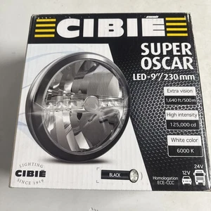 Valeo® 045312 CIBIE Super Oscar Auxiliary Stud Mount 9" Round Black Housing LED - Picture 1 of 10