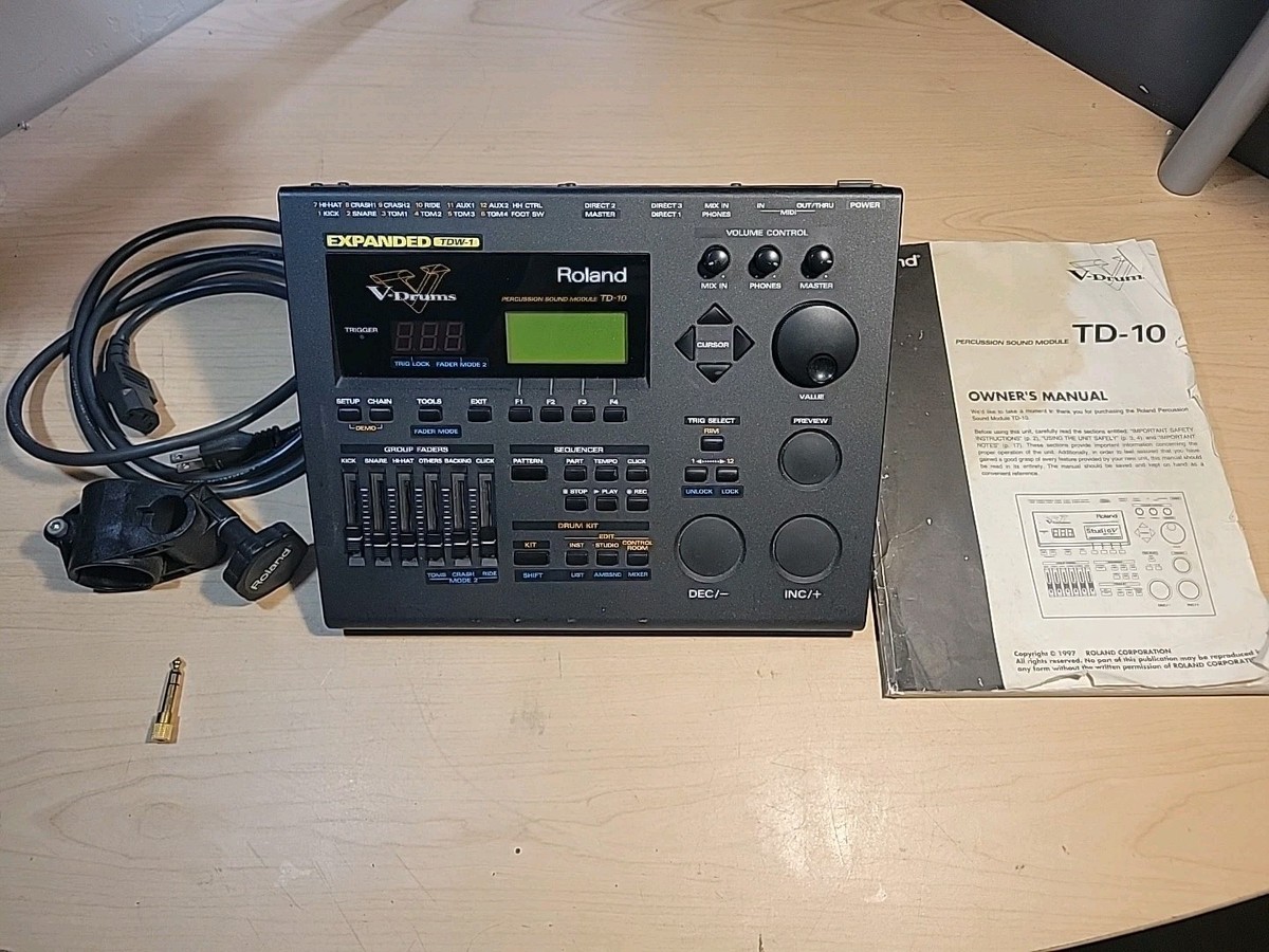 Roland TD-10 +TDW-1 中古品 トリガーマイクx4 Roland TD-10 Percussion Electronic Drums for sale | eBay