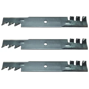 Set of 3 heavy duty 48" predator mulching mower blades to fit John DeereAM104489 - Picture 1 of 5