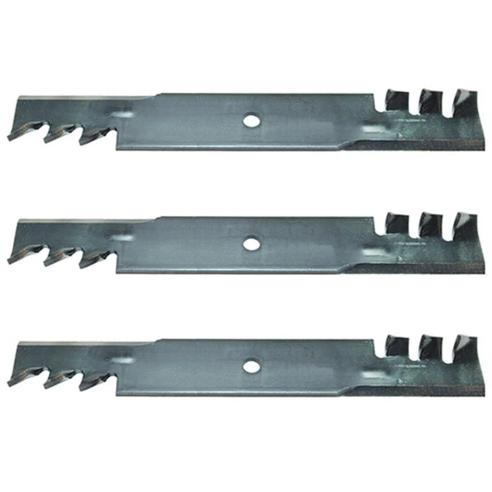 Set of 3 heavy duty 48" predator mulching mower blades to fit John DeereAM104489 - Image 1 of 4