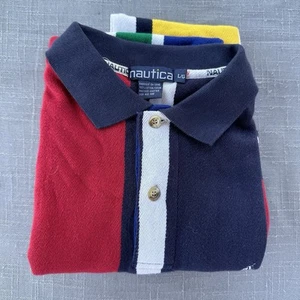 Polo uomo multicolore Nautica vintage taglia grande - Foto 1 di 7