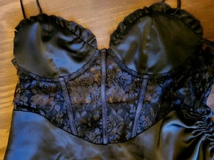 Kleid GR L, sexy, SATIN, SPITZE, KORSAGENSTIL - Bild 1 von 8
