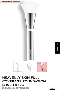 Cepillo base cobertura completa IT Cosmetics Heavenly Skin - plateado #703 - Imagen 1 de 3