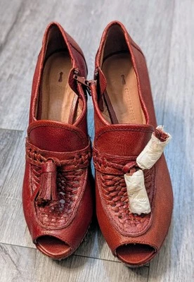 Salto plataforma Schuler & Sons Anthropologie tamanho 6M novo sem etiquetas - Imagem 1 de 4