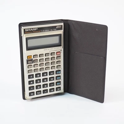 Vintage Sharp Business Financial Calculator  EL-733 - Image 1 of 4
