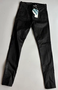 Neu mit Etikett Ag Adriano Goldschmied Damen The Farrah Skinny Ankle Kunstleder Jeans 25 - Bild 1 von 8