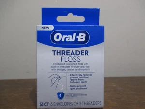 Oral-B Glide Threader Floss Pro-Health For Braces & Implants Shred Resist 30 Ct - Picture 1 of 1