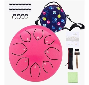 Kinder Meditationstrommel - 6 Zoll C-Key Tank Drum Set mit Noten & Plektren - Bild 1 von 7