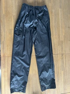 Columbia Youth Rain pants Large 14/16 black w Velcr closures & cargo pocket - Picture 1 of 6