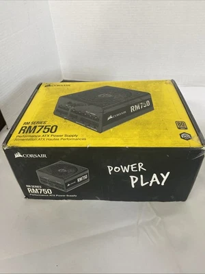 Corsair CP-9020195-RM750 750W 80 PLUS Fully Modular Power Supply - Gold Black - Image 1 of 4