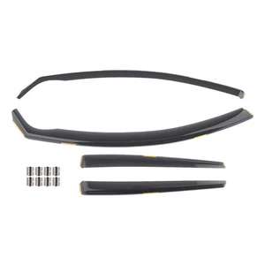 In-Channel Windabweiser für Nissan Qashqai MK2 2014-2021 schwarz getönt 4tlg - Bild 1 von 12