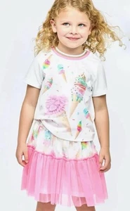 Hannah Banana By Sara Sara Ice Cream Graphics Tee Size 10 - Picture 1 of 2