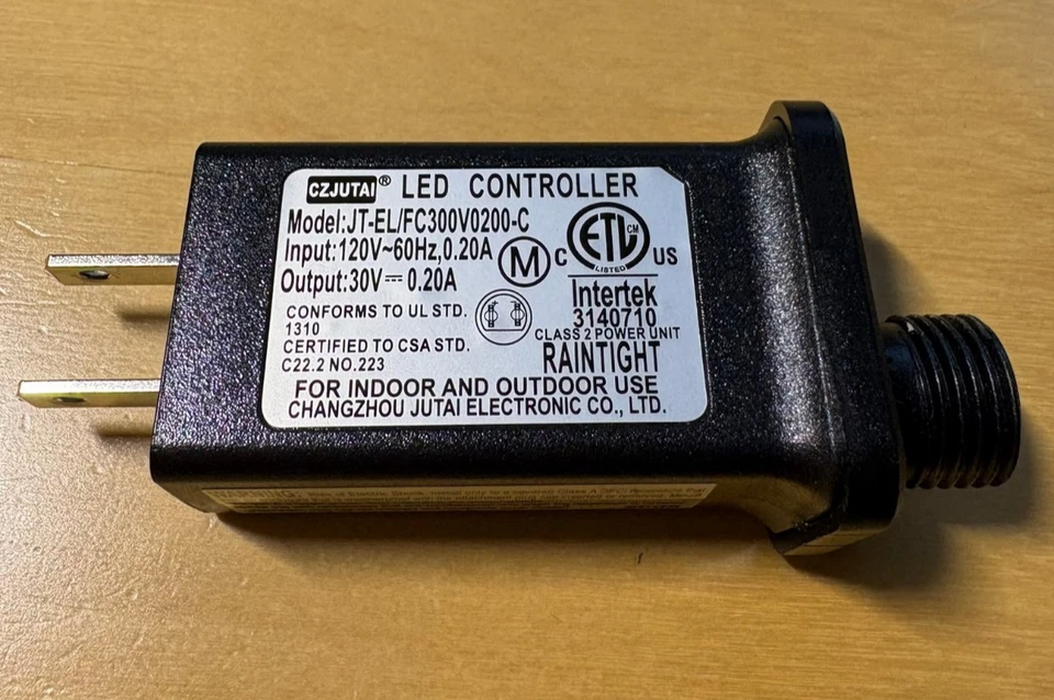 30V 0.2A Replacement LED Transformer JT-EL/FC300V0200-C Class 2 Power Supply - Image 1 of 4