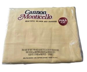 Vintage Cannon Monticello Marcelle Queen Flat Top Sheet Floral New In Package - Picture 1 of 1