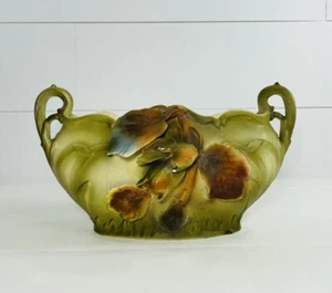 Antiguo jarrón plantador de cerámica Royal Dux Austria Art Nouveau - Imagen 1 de 12