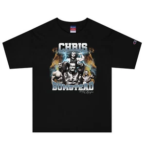 Mr Olympia CBum Chris Bumstead Vintage Bootleg Oversized Pump Cover Champion Tee - Picture 1 of 6