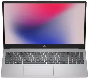 HP 15 Laptop 15.6" HD Pentium Quad-Core N200 16GB 128GB UFS Webcam Win 11 Silver - Picture 1 of 11