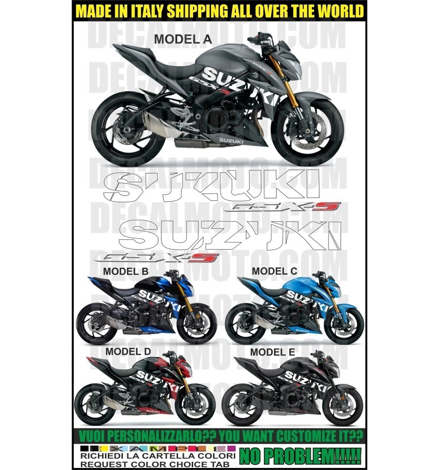 ADESIVI GSXS 1000 2015 - 2020 SIGN EASY KIT COMPATIBILE - Immagine 1 di 1