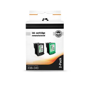 2x MWT inchiostro 1+1 alternativo per HP 2615 C-3185 PSC-2350 PSC-1618 PSC-1603 - Foto 1 di 3