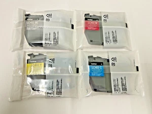 New Genuine Brother LC402 Black Cyan Magenta Yellow 4PK Starter Ink Cartridges - Picture 1 of 1