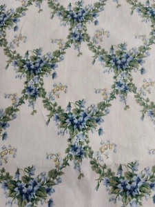VTG Cyrus Clark Cotton Home Decor Fabric Floral Minnie Teflon Coated 57" W ~ BTY - Picture 1 of 7