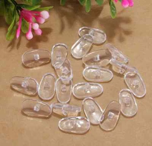 3 PAIRES PLAQUETTE SUPPORT NEZ LUNETTE EN SILICONE sans Vis ATB A2 - Foto 1 di 2