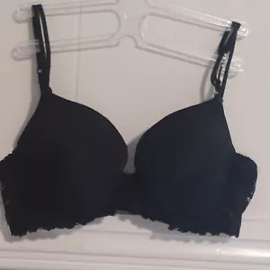 No Boundaries 36d Black Underwire Bra Lace Band - Picture 1 of 9