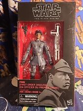 Star Wars 6 The Black Series Finn  First Order Disguise  Action Figure  51 NEW