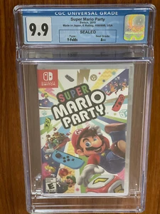NEW SEALED Encased 2018 SWITCH SUPER MARIO PARTY CGC VGA Graded 9.9 Y-Fold A++ - Picture 1 of 4
