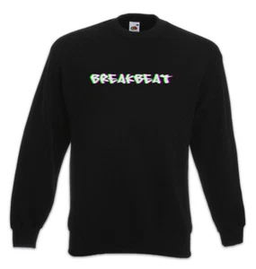 Breakbeat Glitch Sweatshirt Pullover Audio Synthesizer Sound Wave Electro DJ MC - Picture 1 of 1