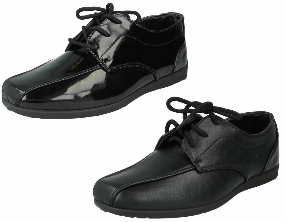 Niños N1110 Negro Cordones Escuela Zapatos De JCDEES Precio Venta Costaba Ahora - Imagen 1 de 1