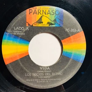 RARE! LOS SOCIOS DEL RITMO Funky! LATIN 45 VIDA / No Te Olivarde VG- CUMBIA MEX - Picture 1 of 4