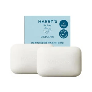 Jabón en barra Harry's para hombre Wildlands aroma 4 oz. Pack de 2 jaboneras - Imagen 1 de 8