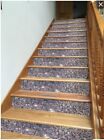 6"  Gun Metal Grey Glitter Stair Decals