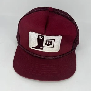 Gorra de béisbol YoungAn Hat Co Ltd '57 ATM roja oscura correa ajustable talla única - Imagen 1 de 9