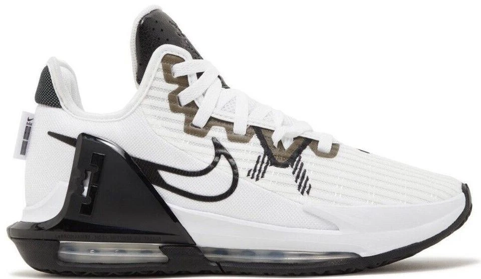 Preços baixos em Nike LeBron Witness 6 TB White Black | eBay