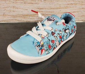 SKECHERS Beach Bingo-Good Trick BOBS Dr. Seuss Women Sz 5 Blue Multi Shoe 113593 - Picture 1 of 12