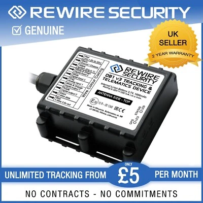 Gps Tracker For Fleet Car Van Motorcycle Boat Tracking Device Waterproof DB1 - Image 1 of 4