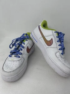 Nike Air Force 1 Zapatillas bajas Talla 5Y LV8 Blanco Magma Naranja - Imagen 1 de 8