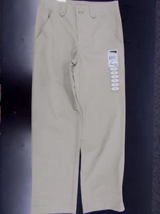 Pantalones delanteros planos universales caqui para niñas talla 6X - 20 - Imagen 1 de 3