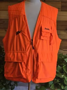 Gamehide Mt. Dew Logo Men's XL Blaze Orange Big Game Hunting Soft Silent Vest - Picture 1 of 15