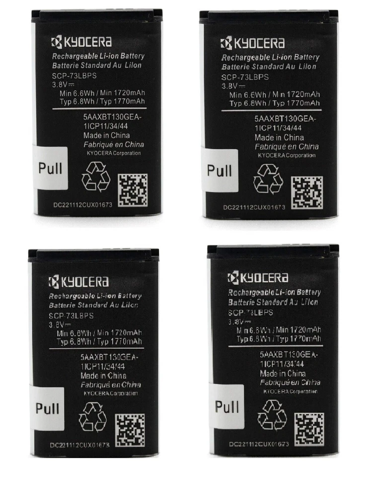 4Pcs New OEM Kyocera SCP-73LBPS Battery for Kyocera DuraXV Extreme E4810 E4811