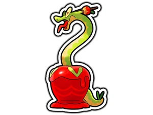 Calcomanía adhesiva de vinilo impermeable Hydrapple troquelada  - Imagen 1 de 1