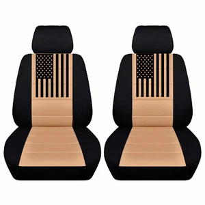 Truck Seat Covers Fits 1965-1991  Ford Bronco American Flag Car Seat Covers - Picture 1 of 8