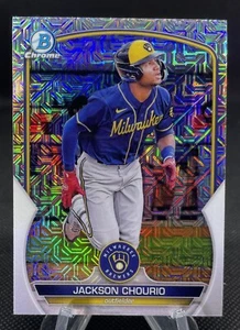 Jackson Chourio ROOKIE 2023 Bowman Chrome MOJO REFRACTOR Mega Box - Picture 1 of 6
