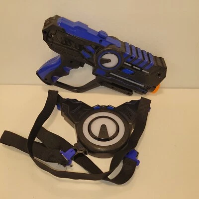 Pistola de juguete con etiqueta láser infrarroja azul ArmoGear, probada, funcionando Foto 1 de 2