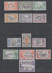 Nigeria 1953 Mint MNH Definitive Queen Elizabeth Lagos Ife Bronze Hides Skins - Picture 1 of 1