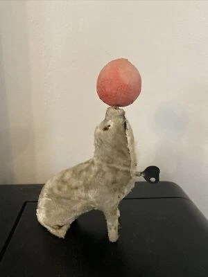 Ancien Jouet Mecanique Otarie Phoque A Remonter Jeu Boule Steiff ? Vintage - Photo 1/4