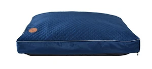 Hundebett Dunkelblau Hundekissen Mia bequemes Kissen für Hunde Hundsofa M-XL - Bild 1 von 6
