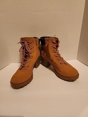 Botas de cuero tostado curado Zigisoho talla 9,5 Foto 1 de 4